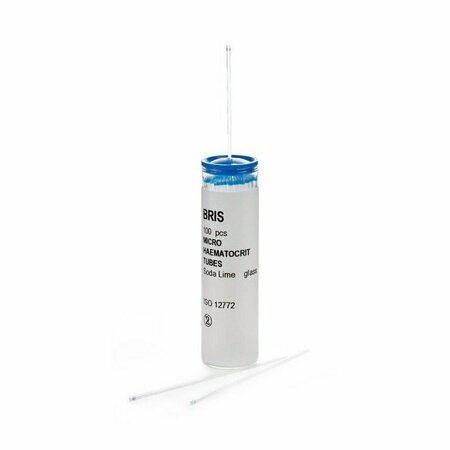 MCKESSON Micro-hematocrit Capillary Blood Collection Tube, 1.1x75 mm, 1000PK 177-51602